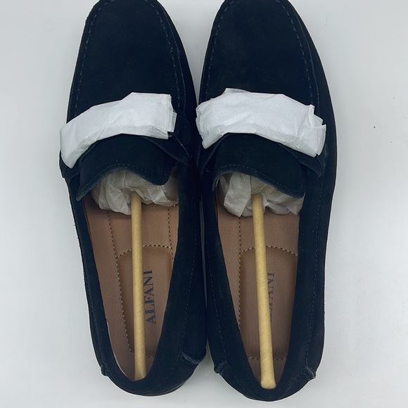 Alfani Womens James Leather Square Toe Loafers, Black 8/.5 w - Picture 7 of 16